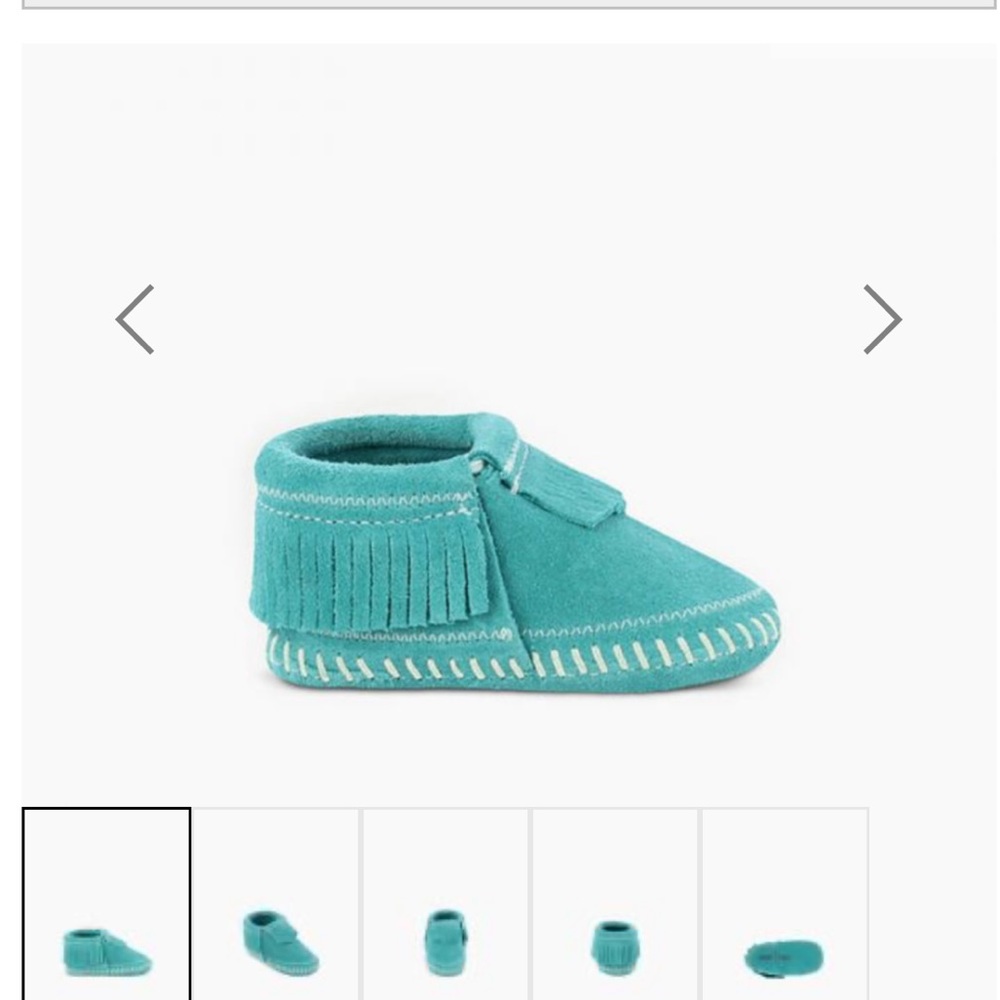 NIB Minnetonka Riley bootie - infants, turquoise